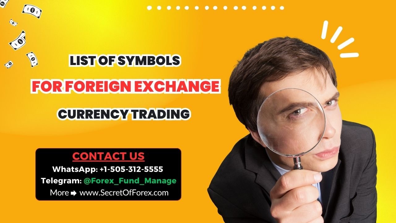 List of Symbols for Foreign Exchange – Currency Trading